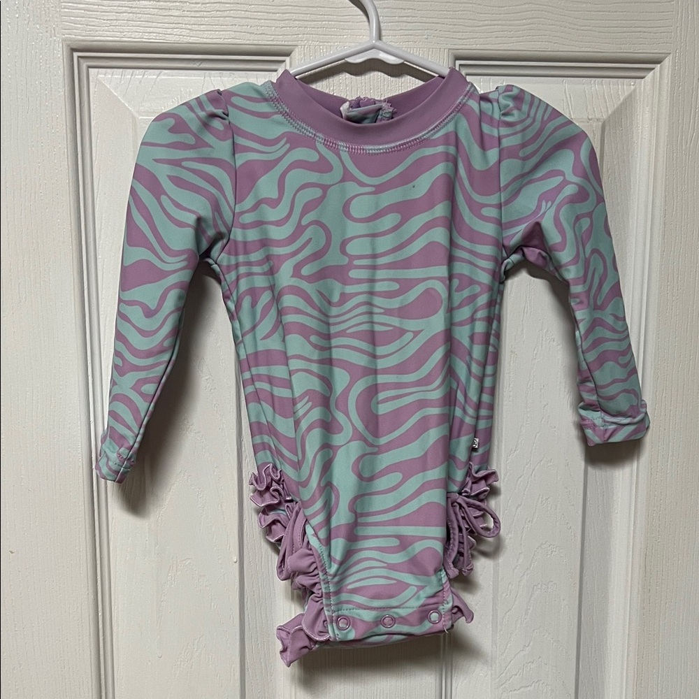 Caden Lane Long Sleeve Rash Guard Swimsuit